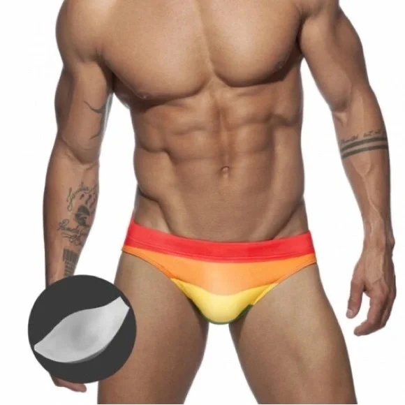 Push Pad Low Waist Quick Dry Swimsuit For Men Without Pad - Picture 2 of 3